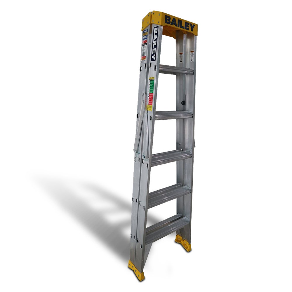 Escada de alumínio de dupla face BAILEY Step 6 Pro, 1,8 m, 150 kg, FS13963