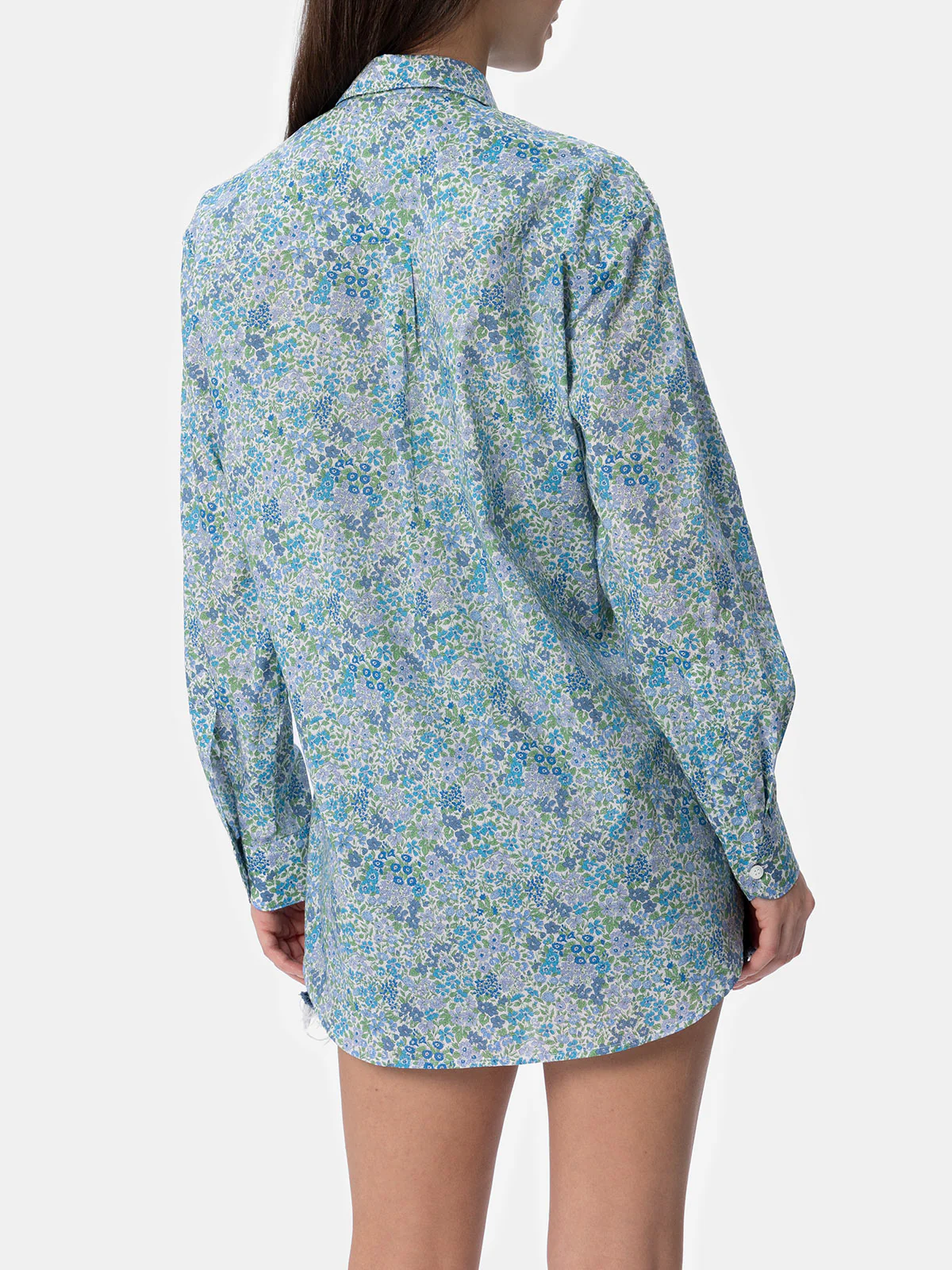 Camicia over da donna in cotone stampa Joanna Luise Brigitte | REALIZZ
