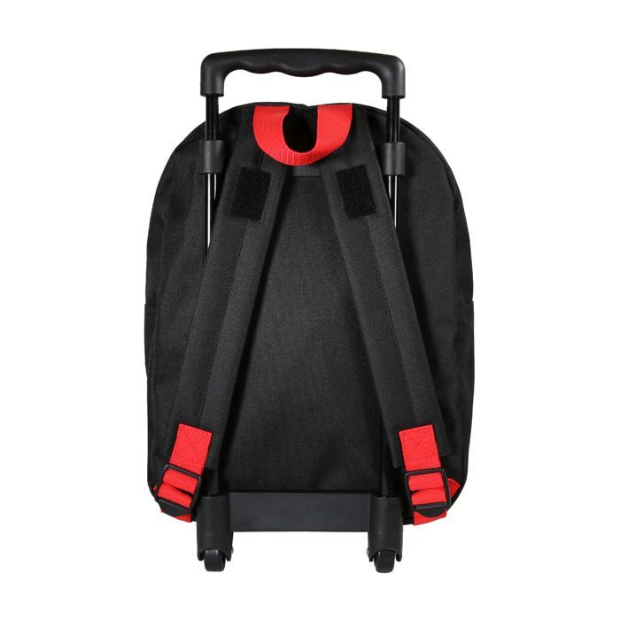 Bagtrotter - Spider-Man - Rolling School Backpack - Black - 1 Zipped Compartment - Padded Shoulder Straps -...