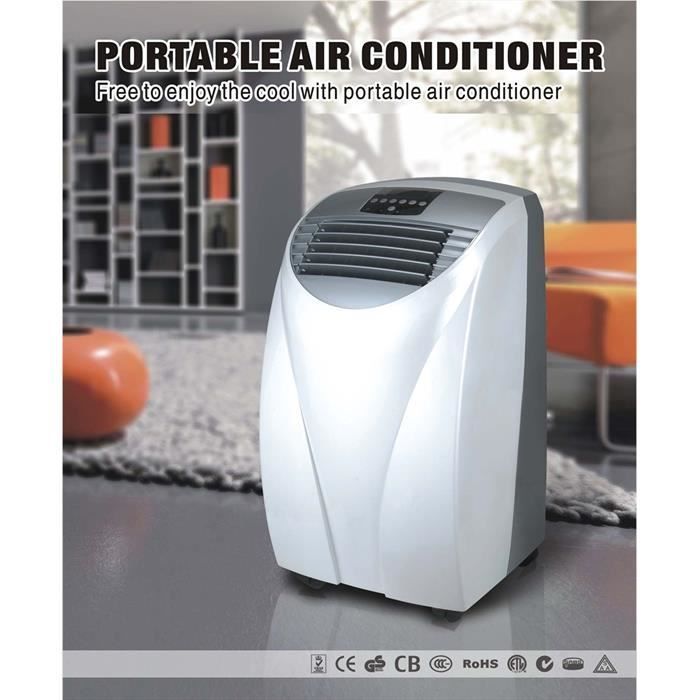 Ar condicionado portátil - KLAISER - MX120 - 12000 Btu - 3500W - Reversível - Branco