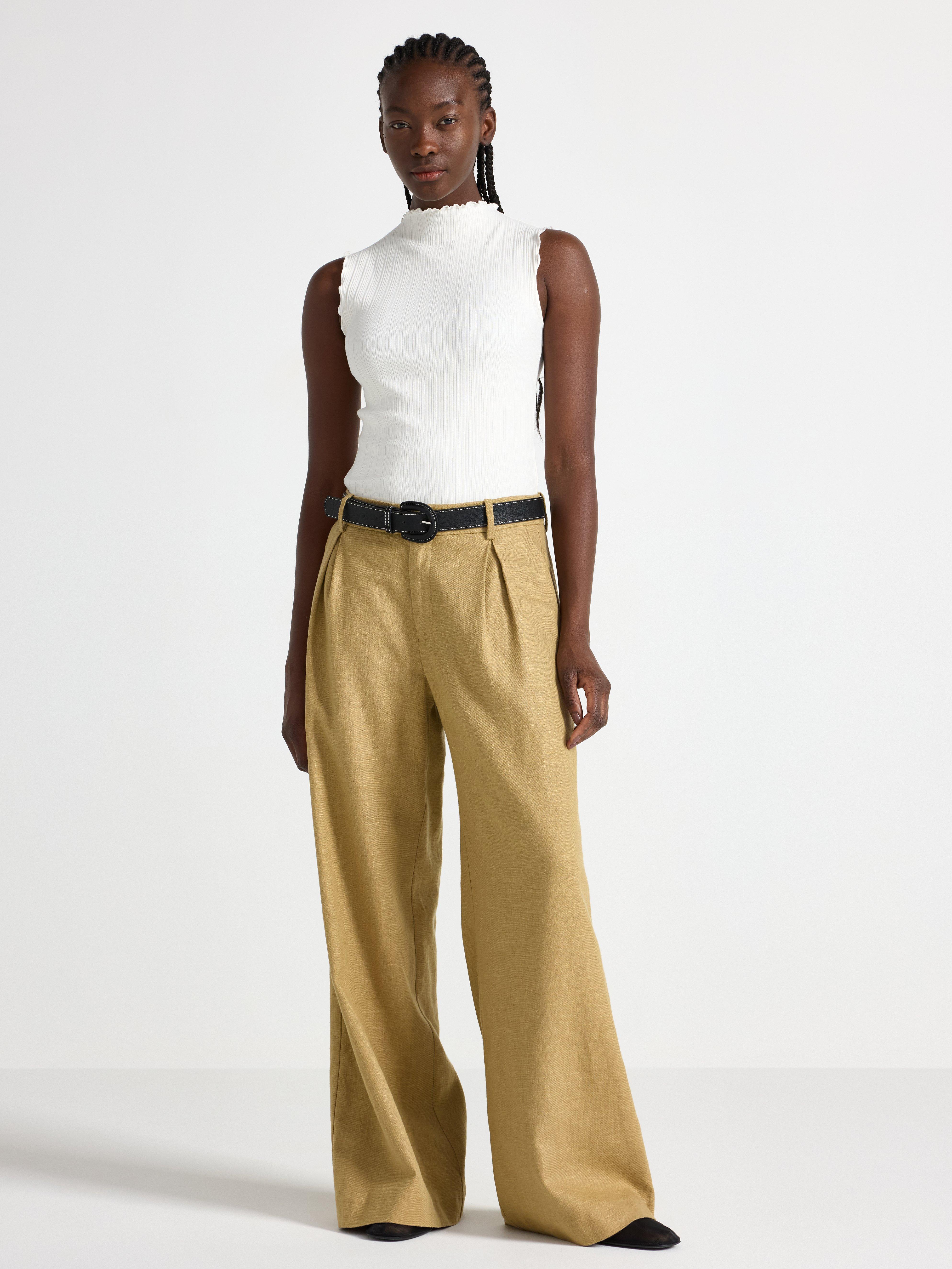 Ærmeløs top Off White