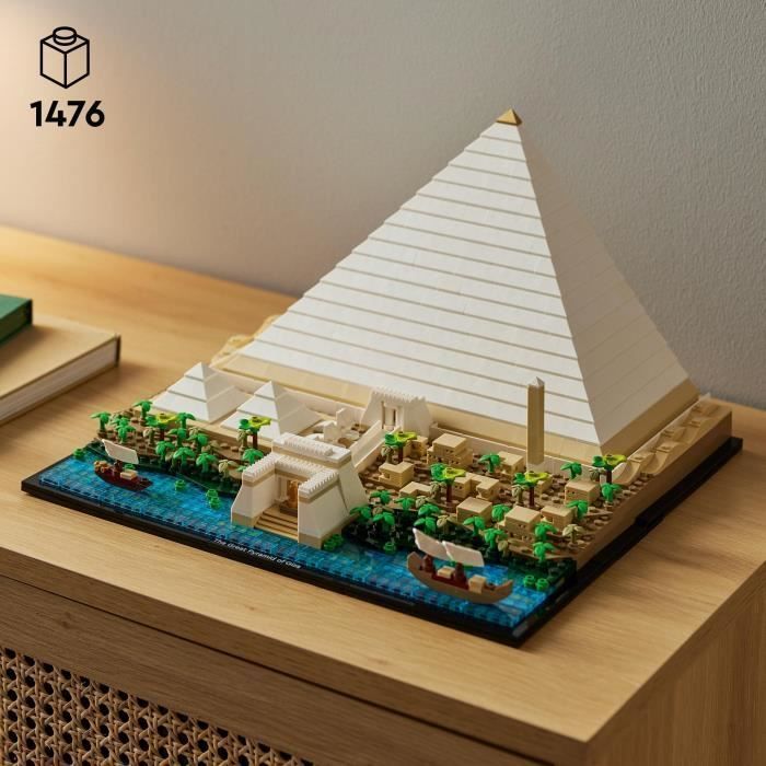 LEGO® 21058 Architettura La Grande Piramide di Giza, Kit di modellismo creativo, Monumento mondiale e decorazione
