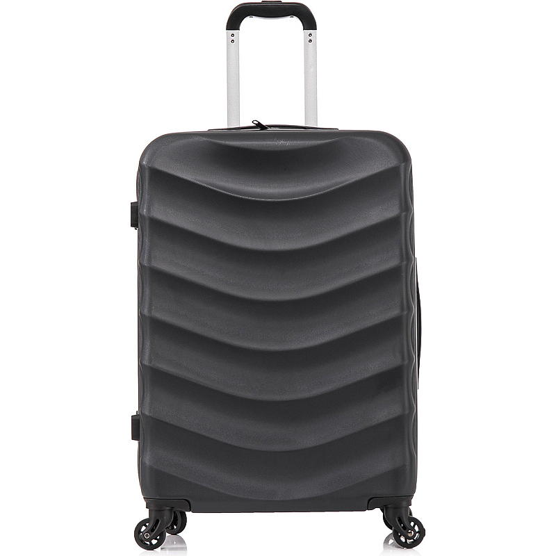Maleta iGo de 67 cm, negra, con forma de onda.