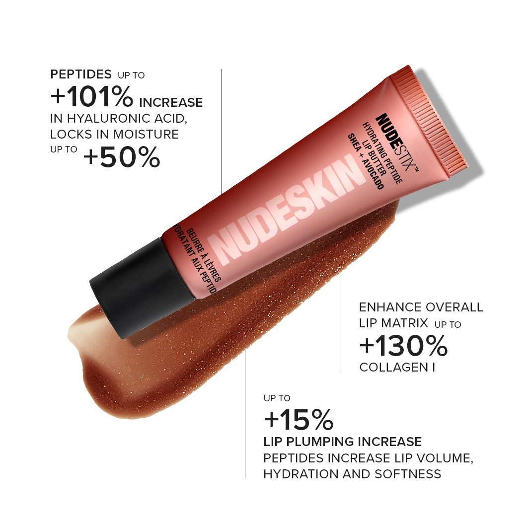 Nudestix Lip Care mitrinošais peptīdu lūpu sviests - 10 ml