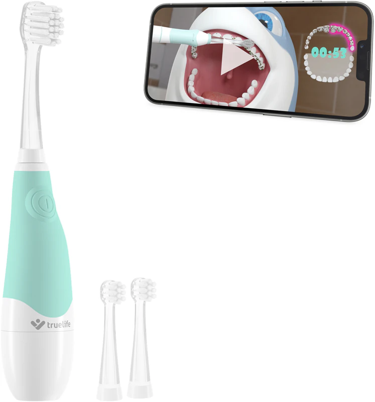 Escova de dentes elétrica sônica TrueLife SonicBrush Baby G + 2 cabeças de reposição