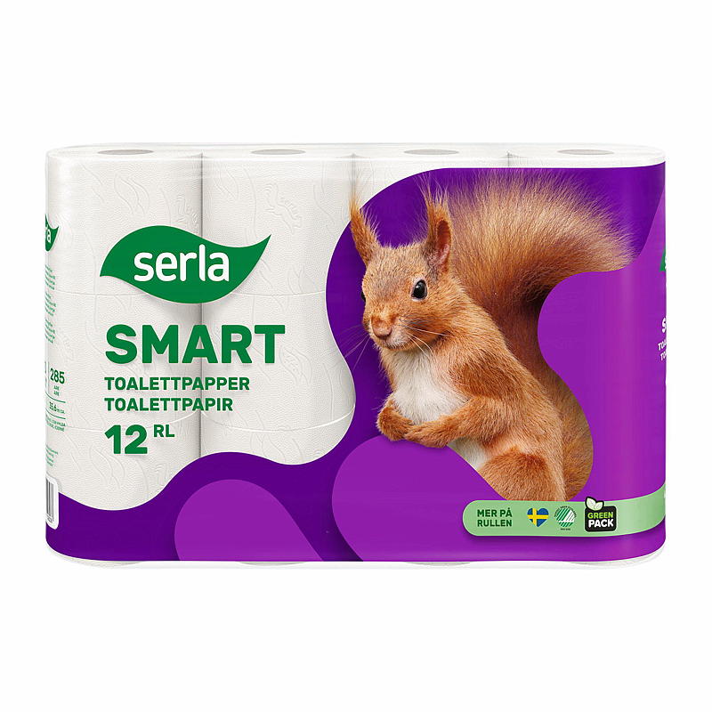 Serla Toalettpapir 12-pakning Serla Smart