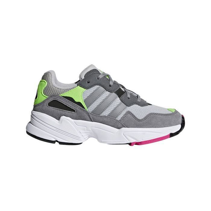 Basket adidas Originals YUNG-96 Junior - Gris - Polyester - Lacets - Mixte