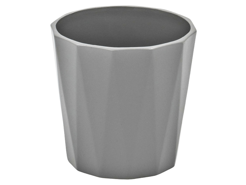 Osłonka na doniczkę Flores ceramiczna szara