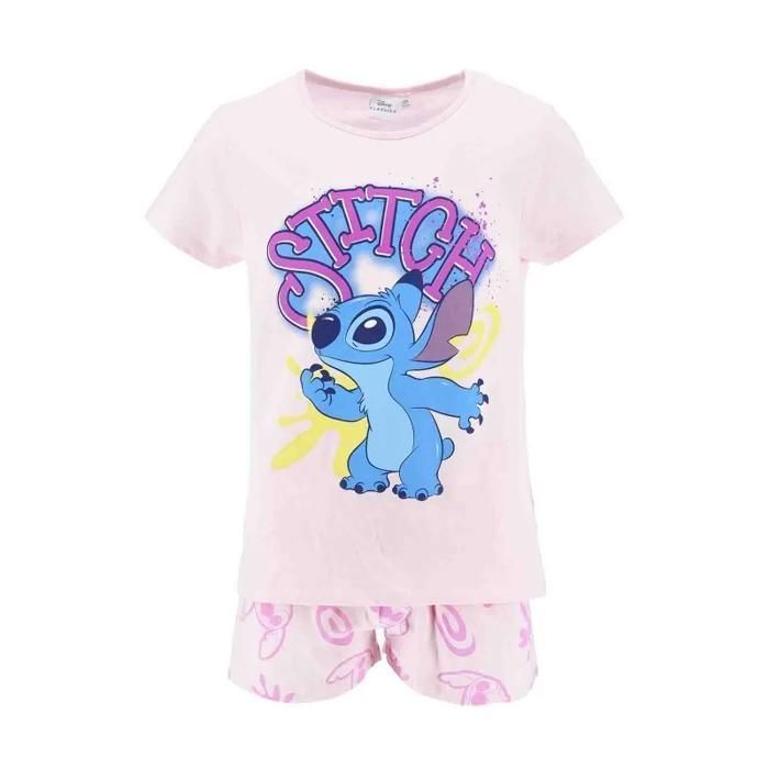 Pijama corto de algodón para niña 