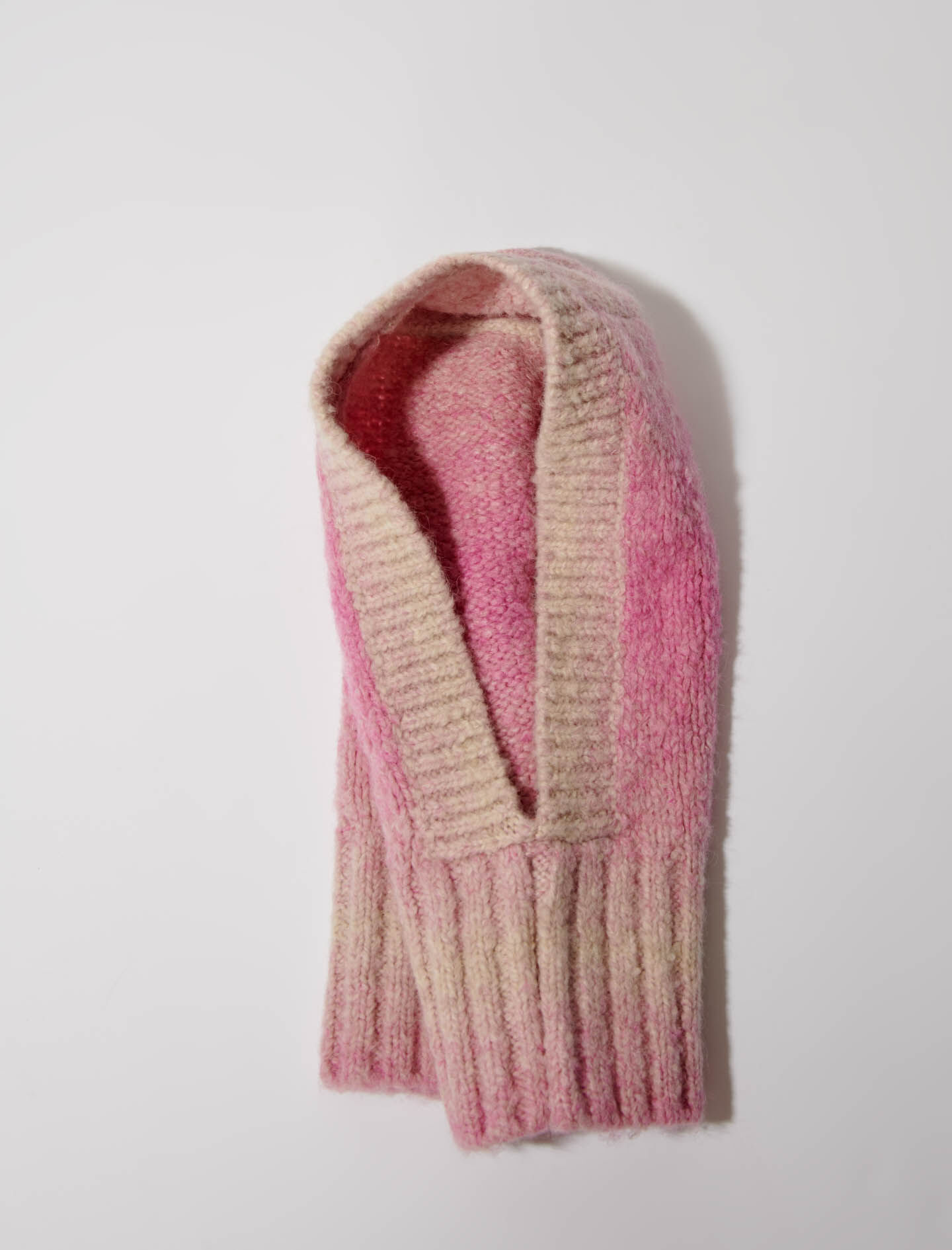 Gebreide bivakmuts - Roze