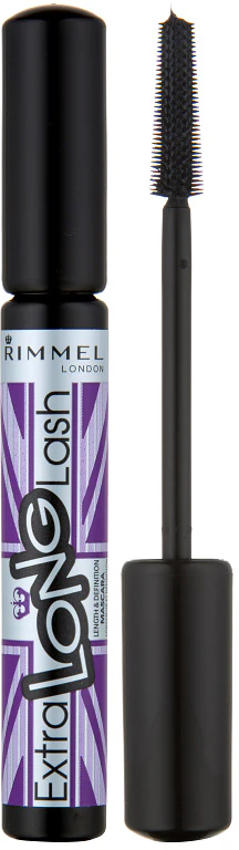 Máscara para cílios Rimmel Extra Long Lash que alonga e separa os cílios.