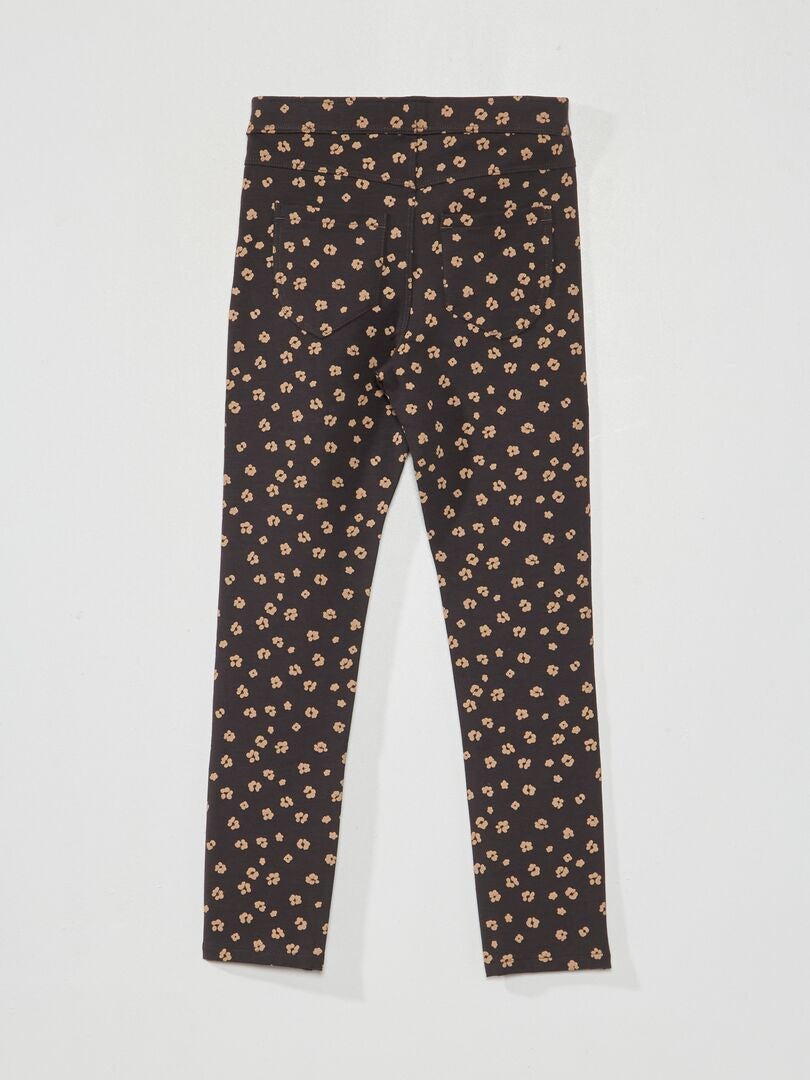 Bedrukte katoenen joggingbroek - GRIJS