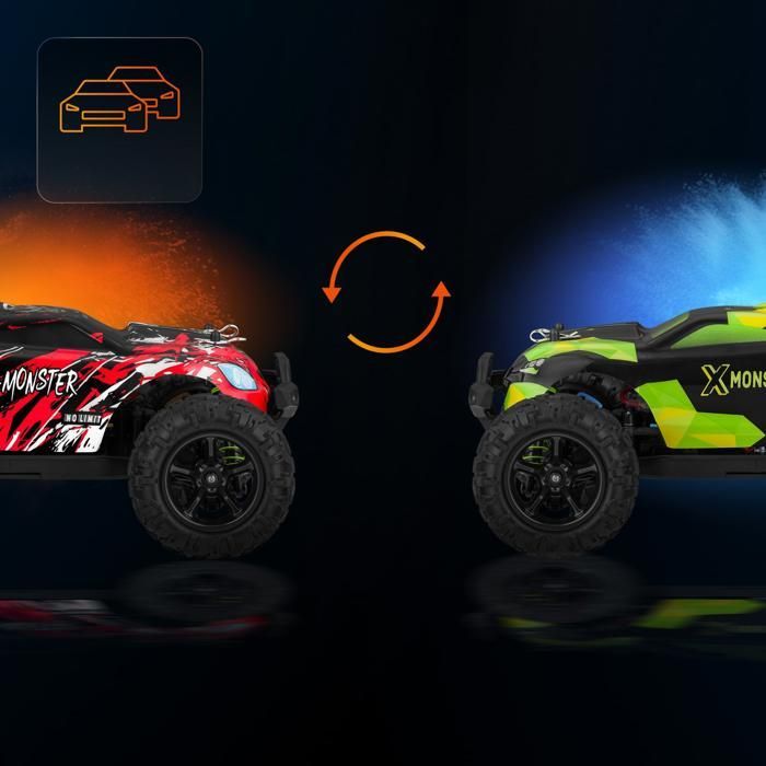 OVERMAX X-Monster 3.5 - RC-auto met afstandsbediening - 30 km/u - schaal 1:18 - 40 minuten - bereik 100 m - 4x4 training