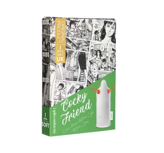 Egzo stymulująca prezerwatywa z wypustkami Cocky Friend Soft 1 sztuka