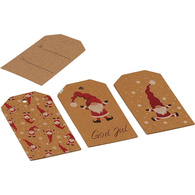 Hjem Gift Tag 15-pakning Santa Claus Kraft