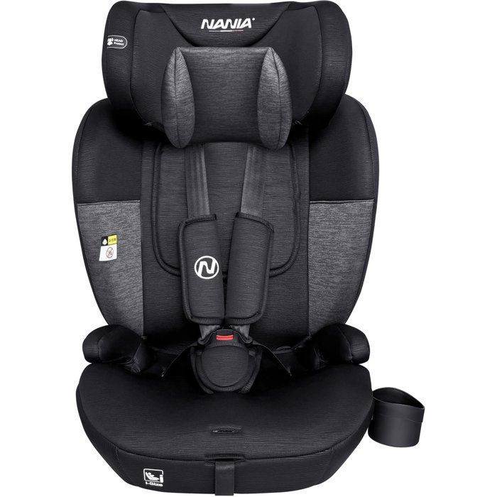 Siège auto isofix - NANIA - MILANO - Groupe 1/2/3 - I-size - Avec réducteur - Noir