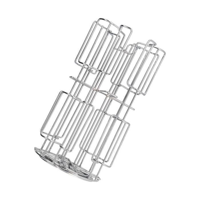 Support de capsule de café rotatif à 360° - AKOZON - Gris - Compatible Tassimo - 64 dosettes