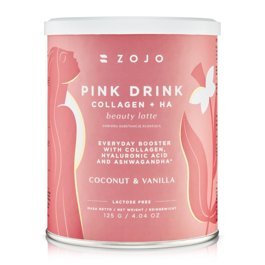 Zojo Pink Drink Collagen + HA Beauty Latte