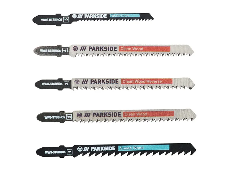 Lâminas de serra vertical PARKSIDE® Zestaw PSTZ 3 A1, 5 unidades