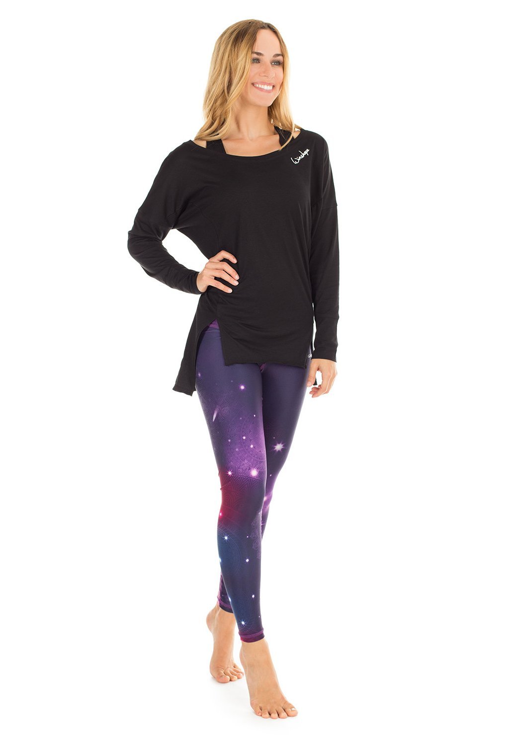 Winshape MCS003 ULTRA LIGHT - Ilgarankoviai marškinėliai - juodi