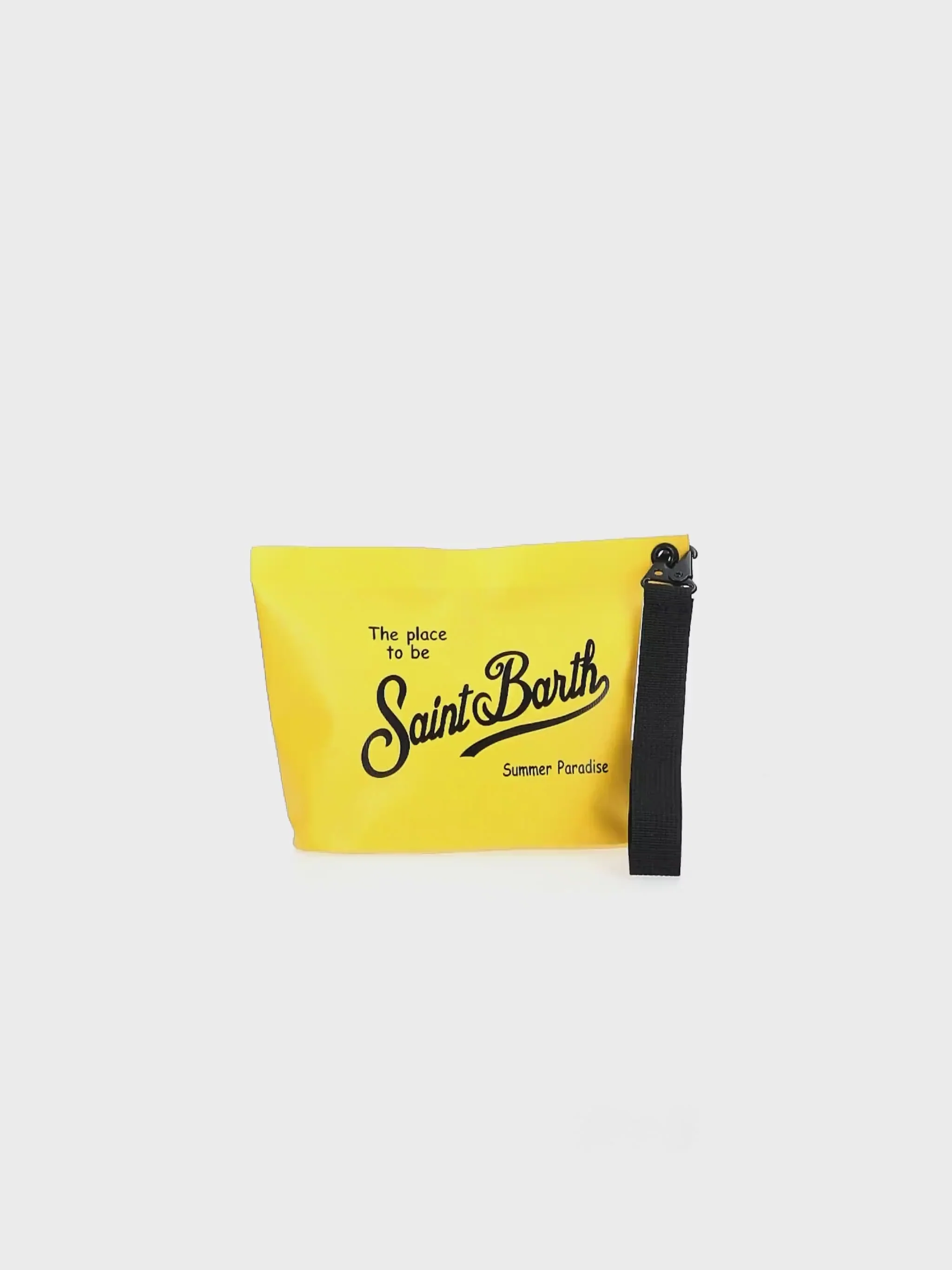 Gelbe, wasserabweisende Aline-Clutch-Tasche