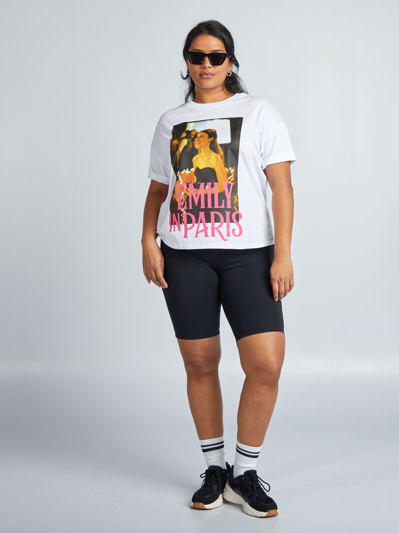 Emily in Parijs T-shirt met ronde hals - Wit