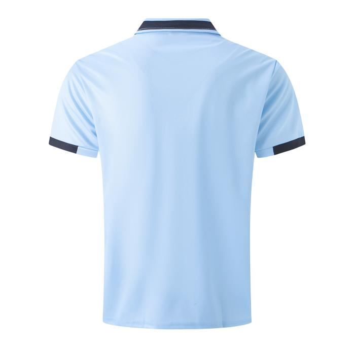 Effen poloshirt voor heren, geschikt voor sport, werk, golf, tennis, plus size, herenkleding WX57 Roze