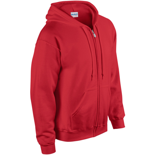 Moletom com zíper Gildan masculino, ideal para esportes e academia.