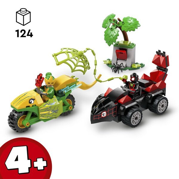 LEGO Spidey 11198 Sukimasis ir elektrinės gaudynės su dinozaurų transporto priemonėmis<br>