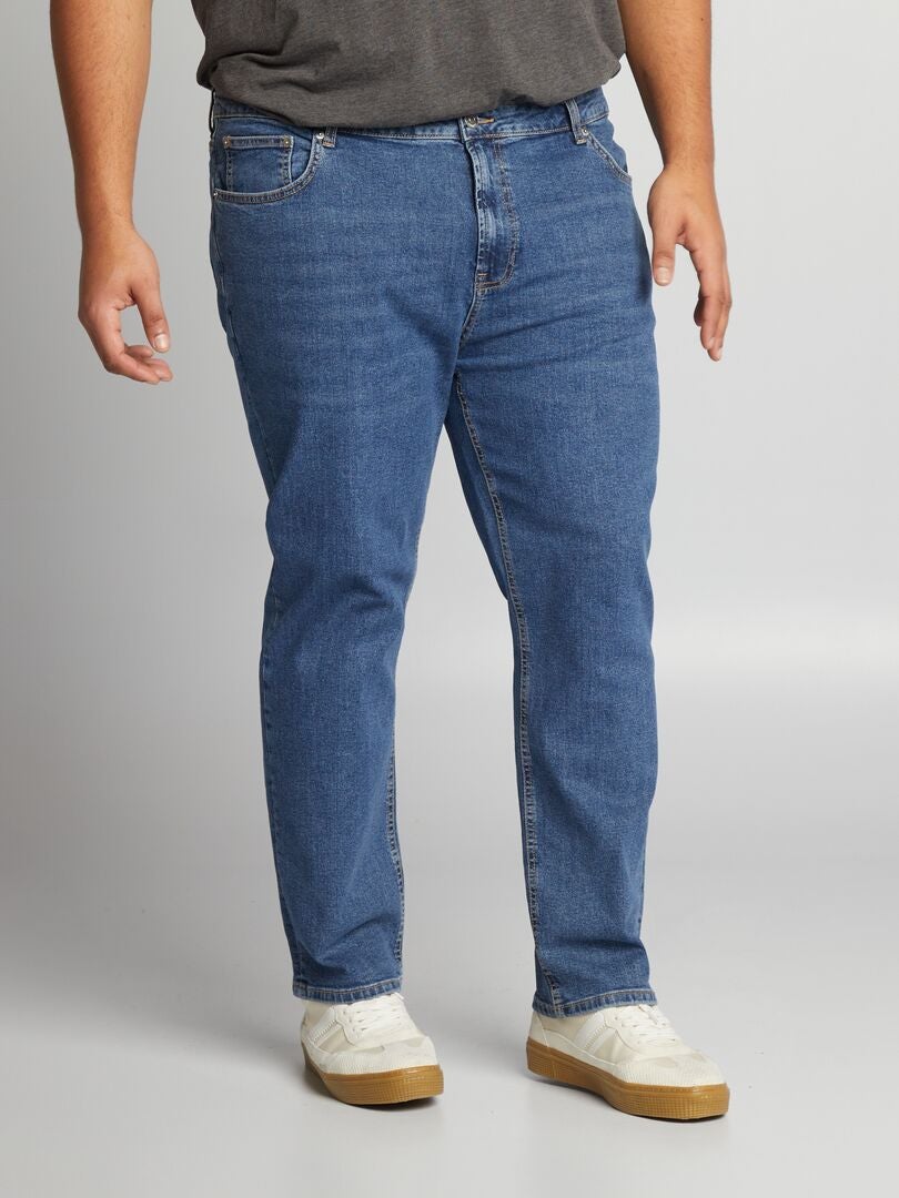 Pantalones vaqueros de pierna recta con 5 bolsillos - L30 - AZUL