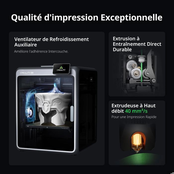Impresora 3D Creality K2 Comb - Multicolor con CFS, alta velocidad de hasta 600 mm/s, autonivelación inteligente