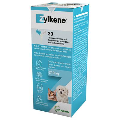 Κάψουλες Zylkene 75mg για μικρά σκυλιά ή γάτες <10kg