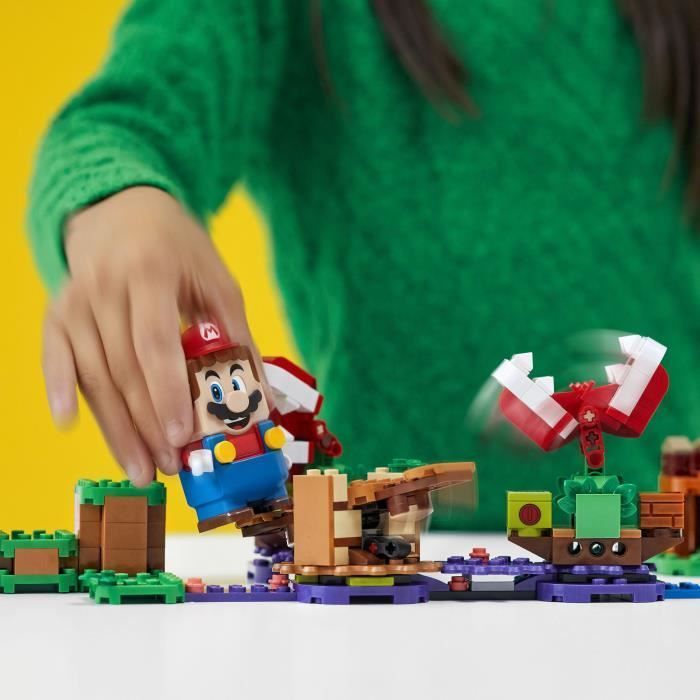 LEGO® Super Mario™71382 Ensemble d’extension Le défi de la Plante Piranha, à combiner avec le Pack de Démarrage LEGO® Super Mario™