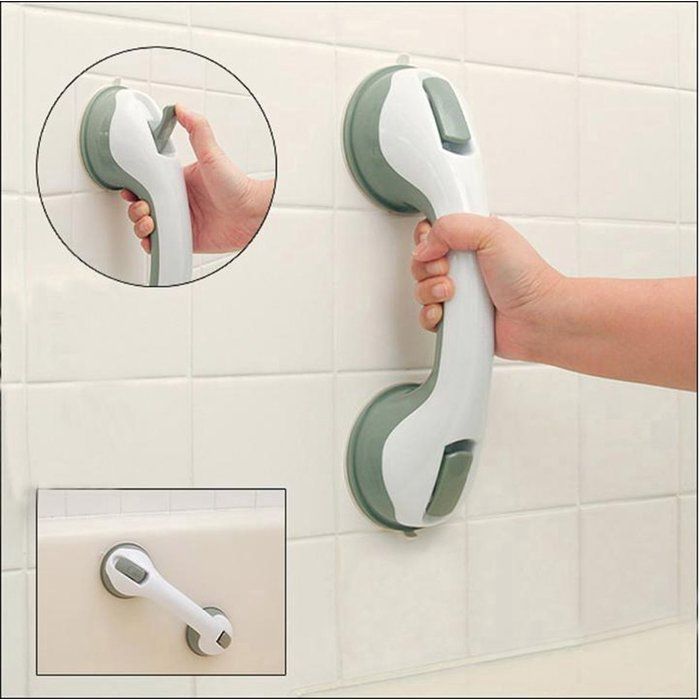 Safety Grab Bar with Suction Cups for Bathroom, Non-Slip Support, Shower or Bathtub Mobility Aid, Easy Installation
