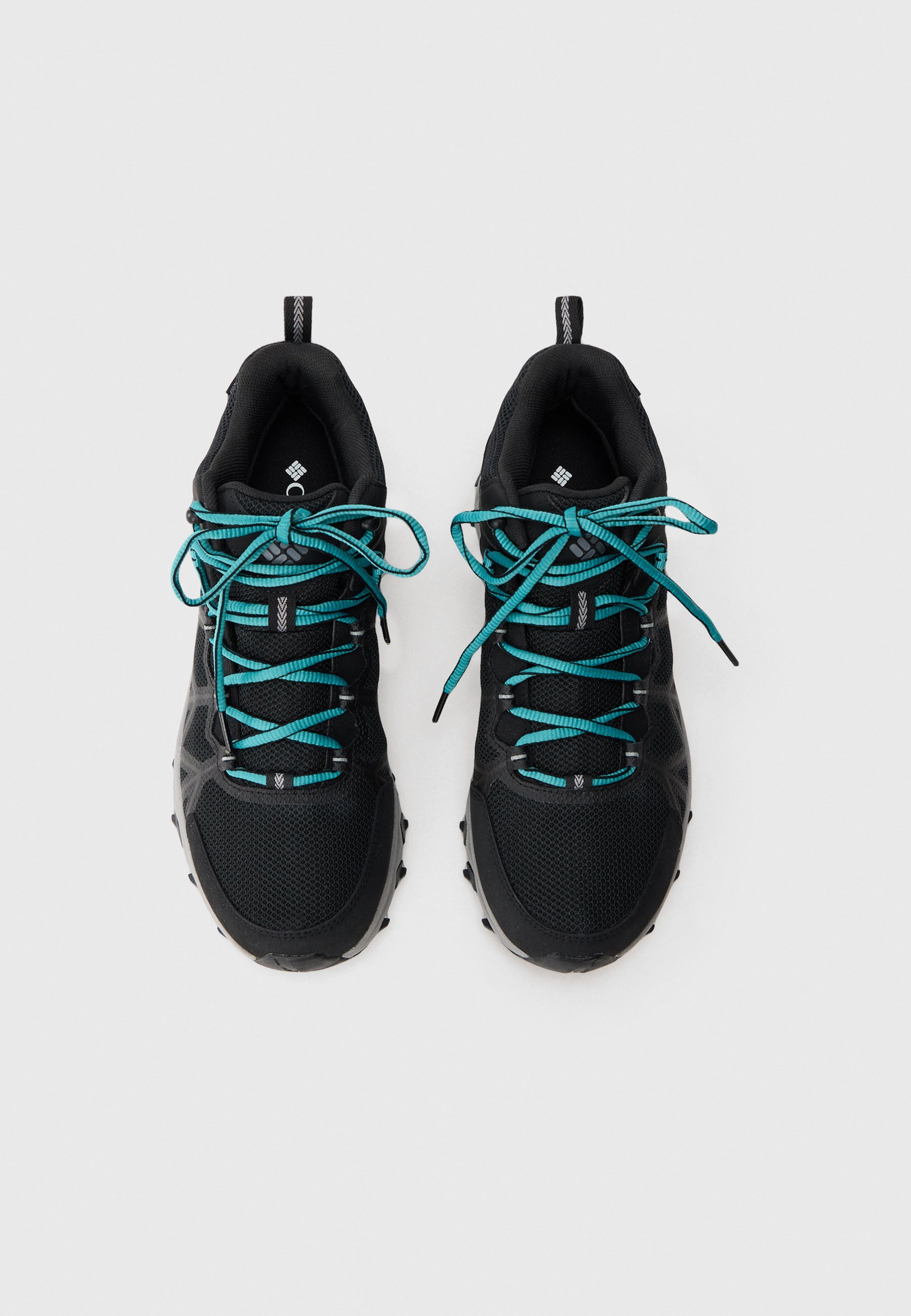 Columbia PEAKFREAK MID - Wanderschuhe - schwarz/türkis