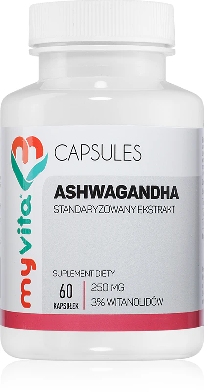 MyVita Ashwagandha Nahrungsergänzungsmittel-Kapseln zur Verbesserung der Stimmung