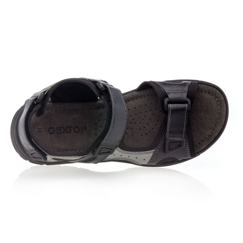 Schwarze Herren-Sandalen / Zehenfreie Schuhe