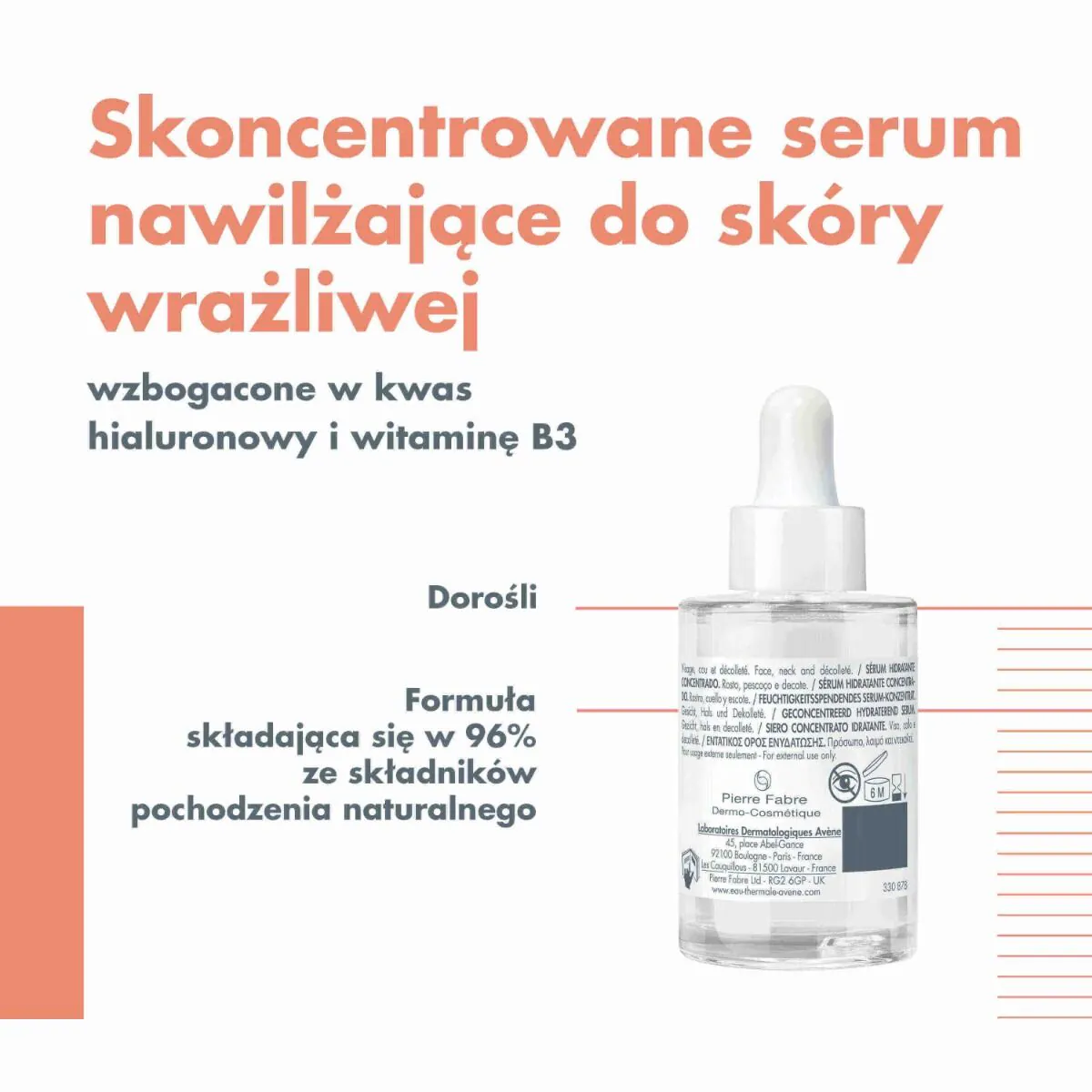 Avéne Hydrance Boost Skoncentrowane serum nawilżające