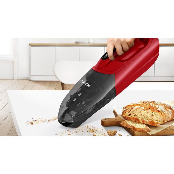 BOSCH BBHF214R - Aspirateur Balai sans fil 2 en 1- Aspirateur de table intégré - Position Parking (tient seul debout)