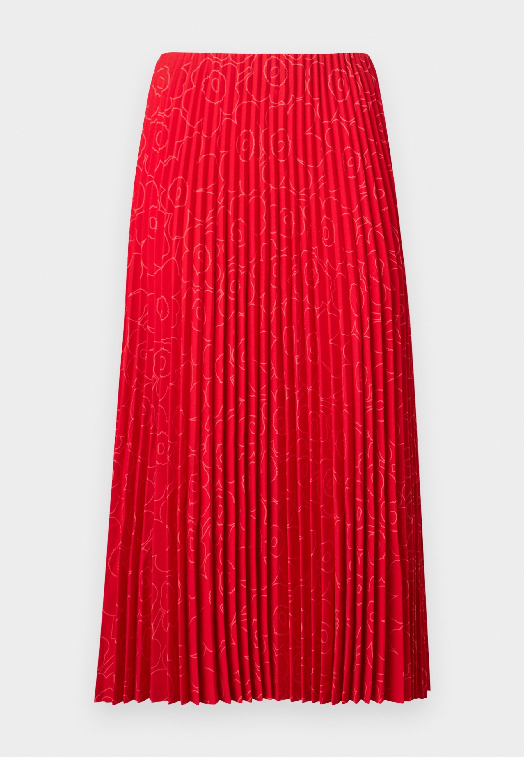Marimekko SELL PIIRTO UNIKKO - Plooirok - rood/felrood