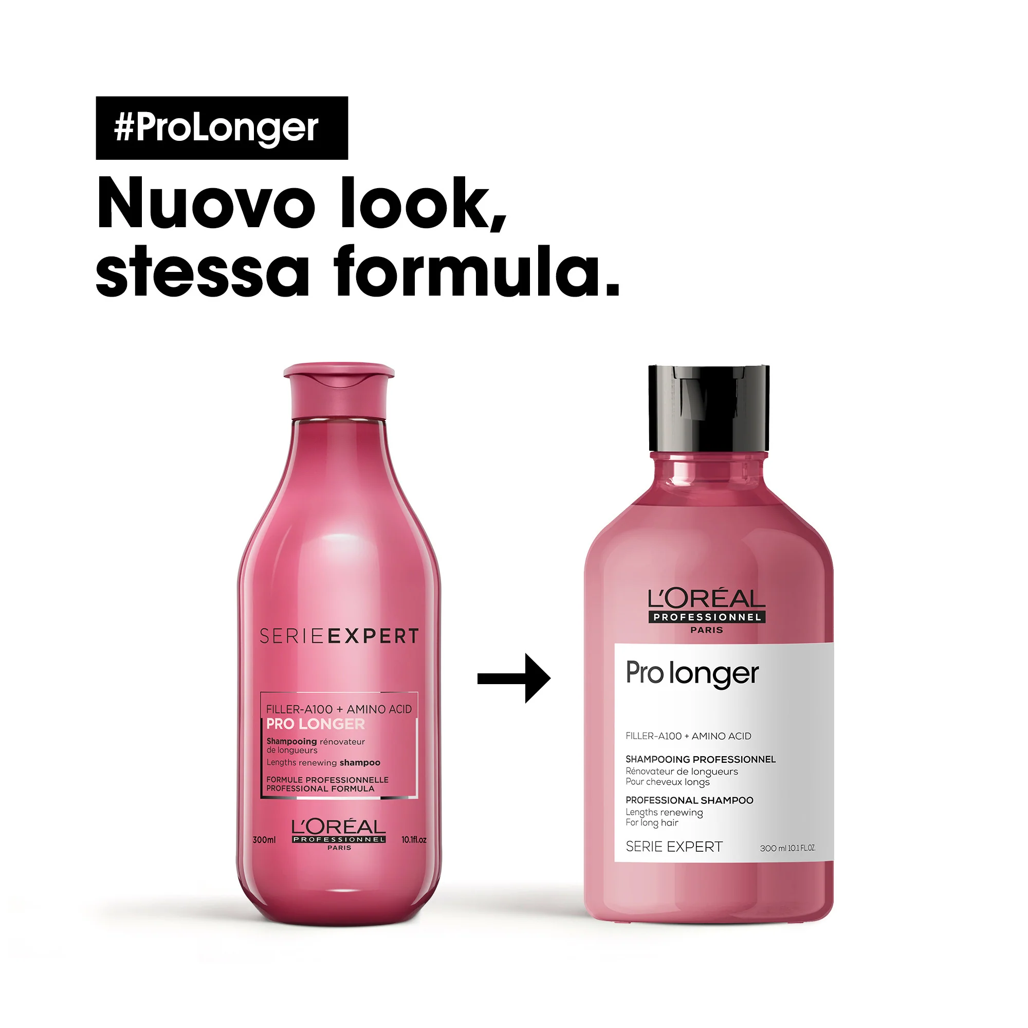 SERIE EXPERT New Pro Longer Shampoo - Shampoo Ricostruttivo