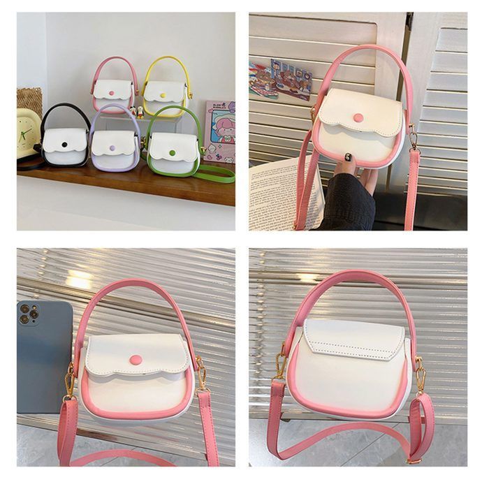 Schoudertas voor meisjes - 1, verstelbaar, crossbody te dragen, groen label
