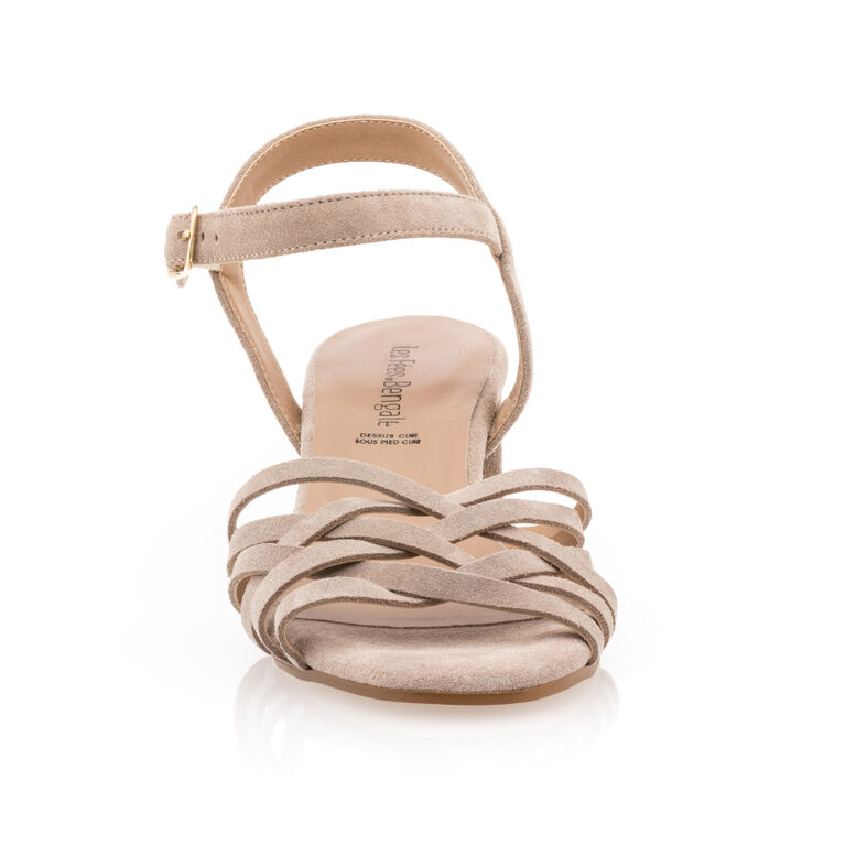 Beige sandaler / åben tå sko til kvinder