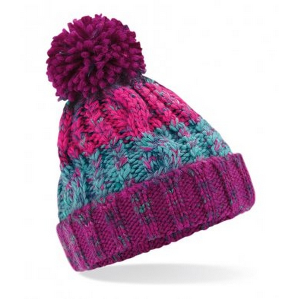 Gorro Infantil Beechfield Korkskruv Med Pompon