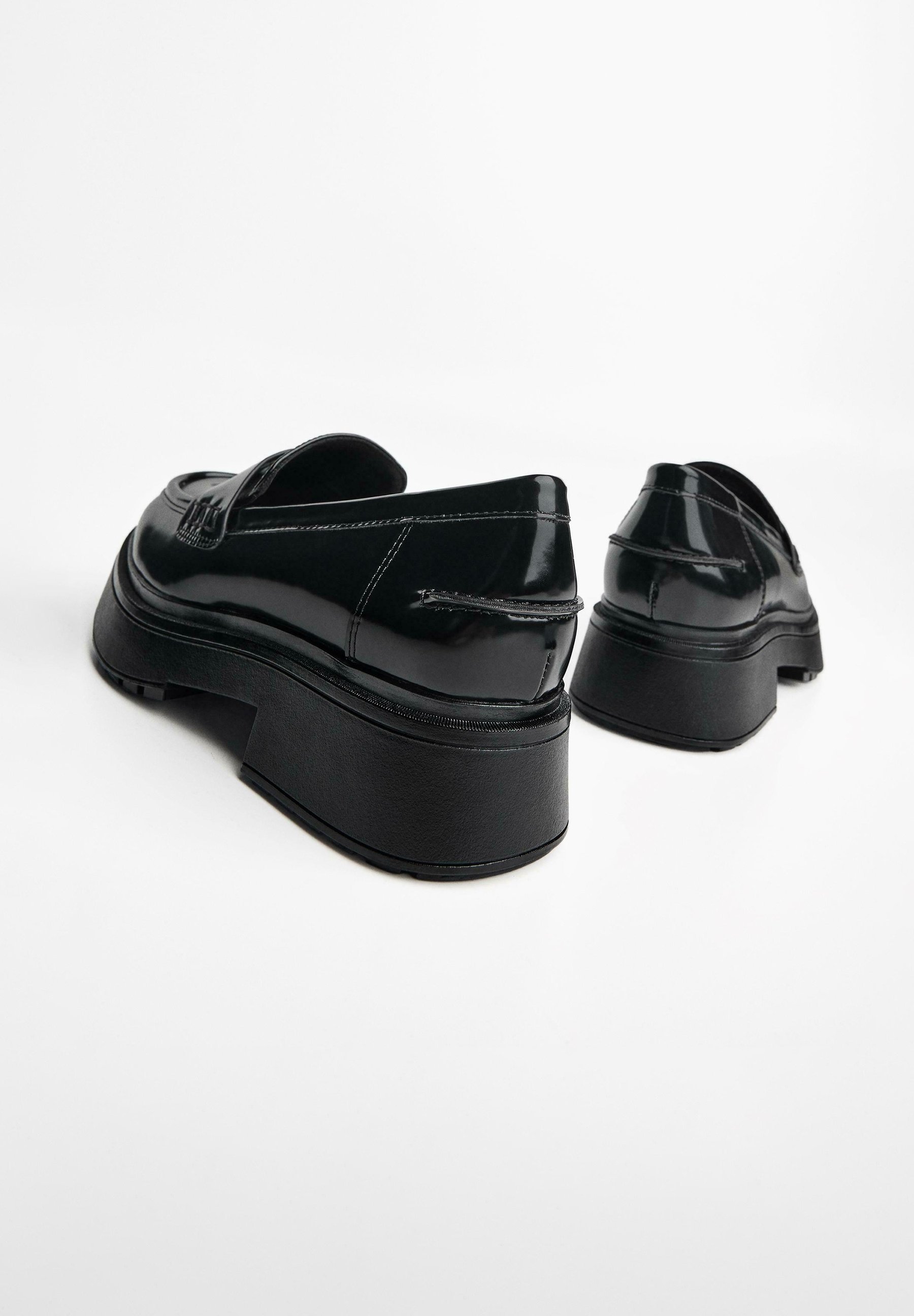 Bershka CHUNKY - mokasinai - Įsegami bateliai - juodi