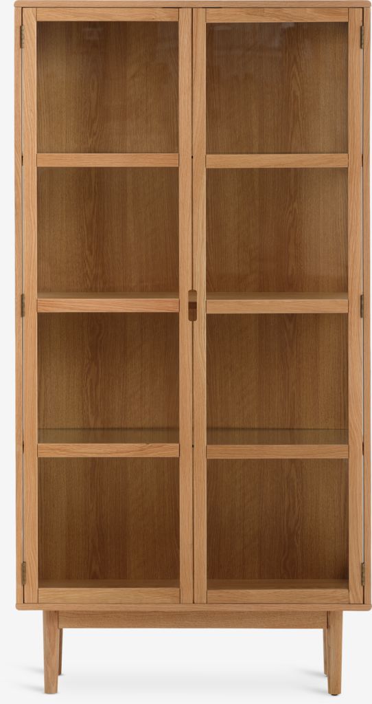 VESTERBY Vitrina VESTERBY visoka, 2 vrata, prirodni hrast