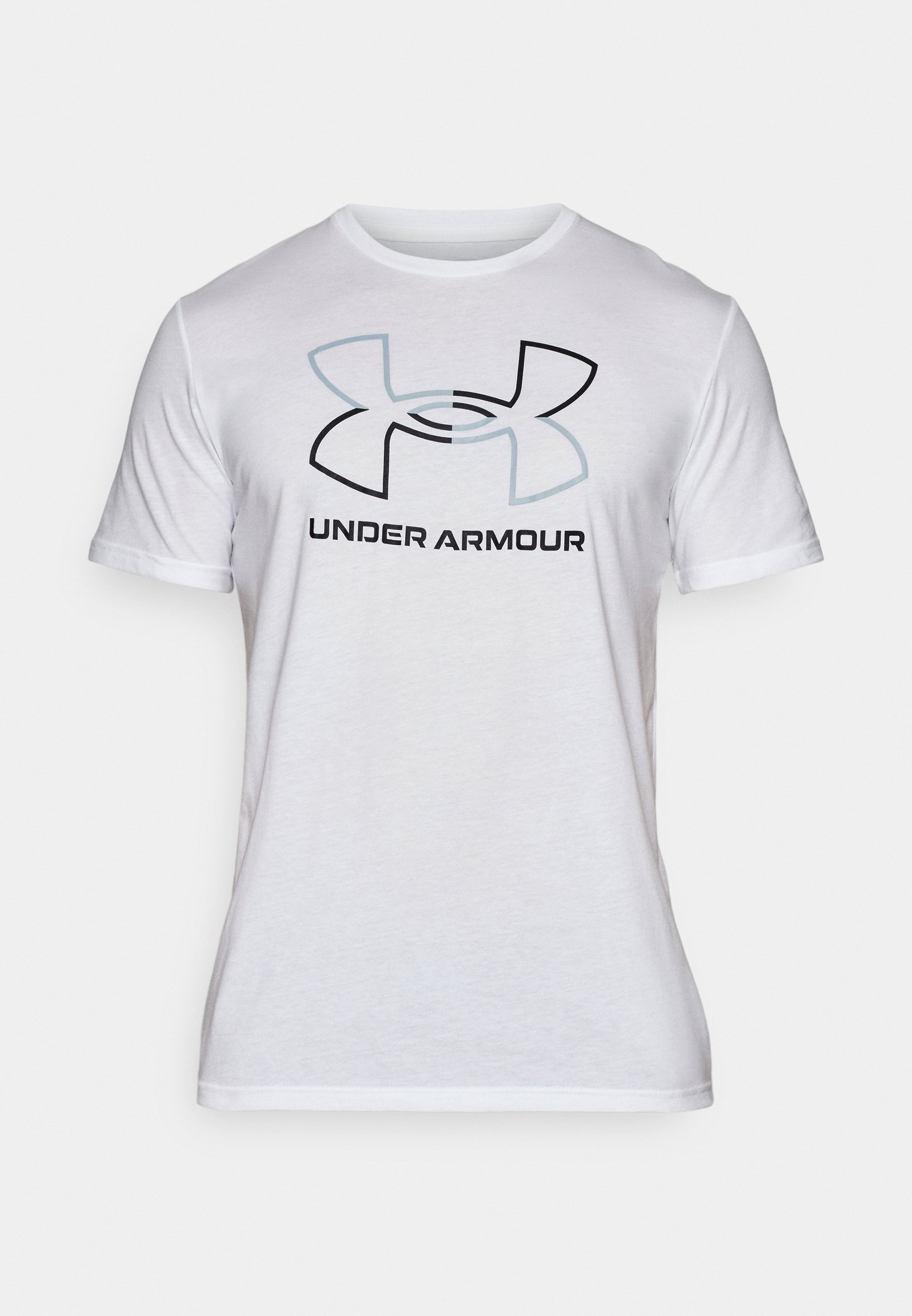Under Armour FOUNDATION - T-shirt de sport - blanc/noir