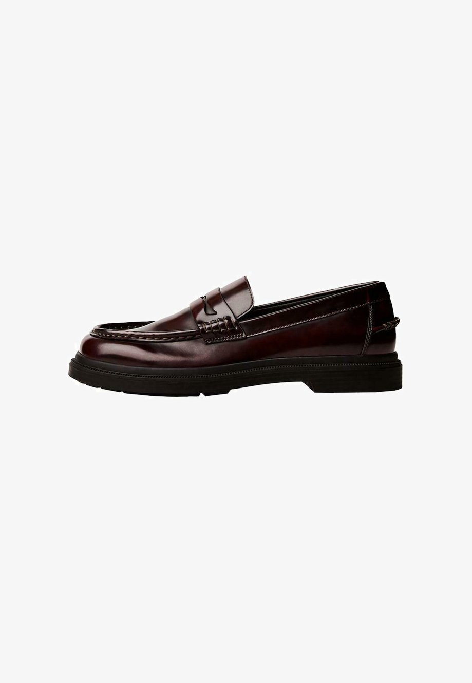 Bershka Penny Loafers - Instappers - donkerrood