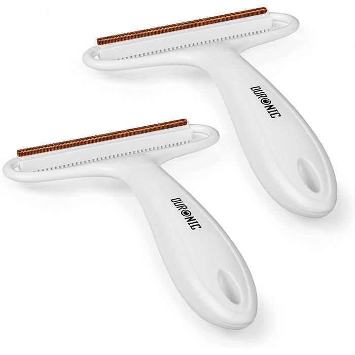 Duronic MFS2 Lot de 2 Rasoirs Anti-Bouloches manuels Portables | 2 Fonctions | pour Vêtements Tissus Tapis | Enlève Les Poils