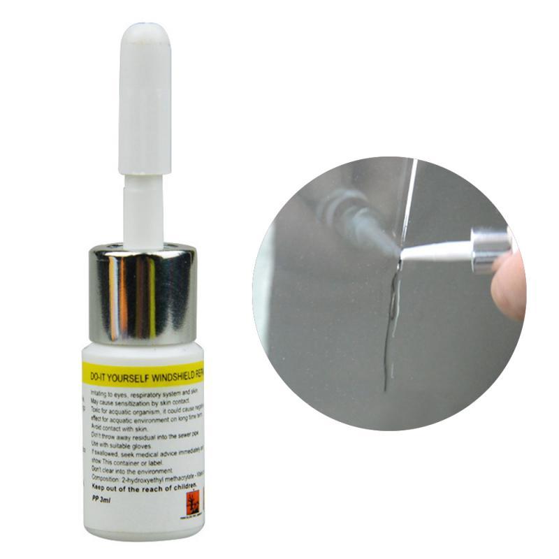 Kit d'outils de réparation de pare-brise et de fissures, liquide de réparation pour vitres automobiles, outils de réparation de vitres à faire soi-même, polissage de moustiquaires, colle de durcissement pour verre